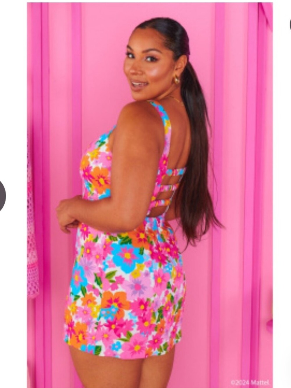 Nwt S $168 Show Me Your MuMu Pink Floral Multicolor Mini Dress